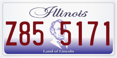 IL license plate Z855171