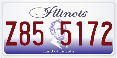 IL license plate Z855172