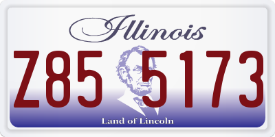 IL license plate Z855173