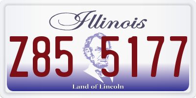 IL license plate Z855177