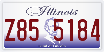 IL license plate Z855184