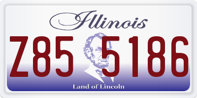 IL license plate Z855186