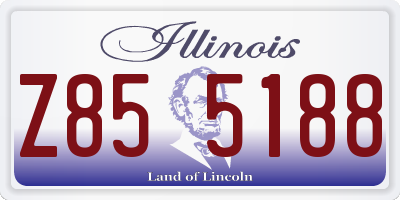 IL license plate Z855188