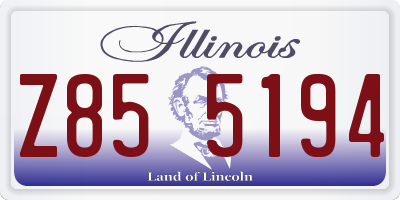 IL license plate Z855194