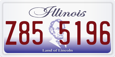 IL license plate Z855196