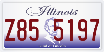 IL license plate Z855197
