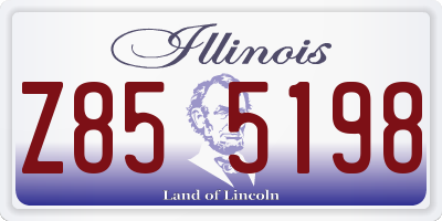 IL license plate Z855198
