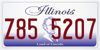IL license plate Z855207
