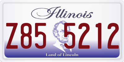 IL license plate Z855212