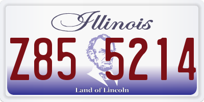 IL license plate Z855214