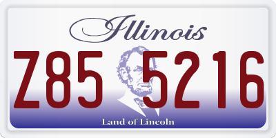 IL license plate Z855216