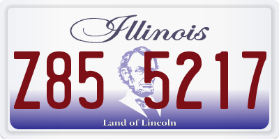 IL license plate Z855217