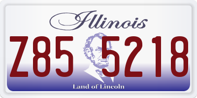 IL license plate Z855218