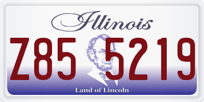 IL license plate Z855219