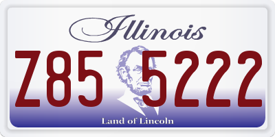 IL license plate Z855222