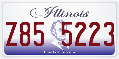 IL license plate Z855223