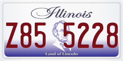 IL license plate Z855228