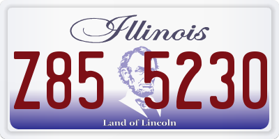 IL license plate Z855230