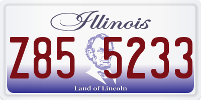 IL license plate Z855233
