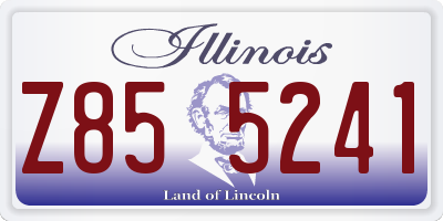 IL license plate Z855241