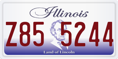 IL license plate Z855244