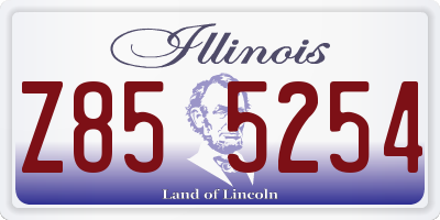 IL license plate Z855254