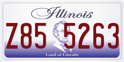 IL license plate Z855263