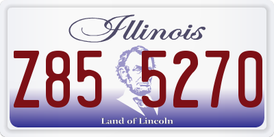 IL license plate Z855270