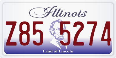 IL license plate Z855274