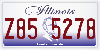 IL license plate Z855278