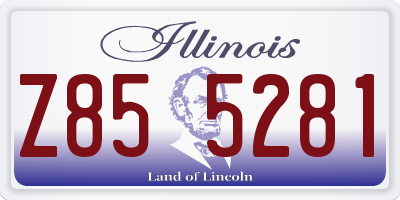 IL license plate Z855281