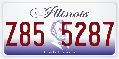 IL license plate Z855287