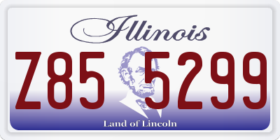 IL license plate Z855299