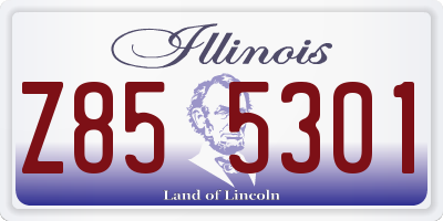 IL license plate Z855301