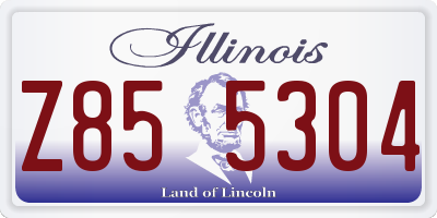IL license plate Z855304