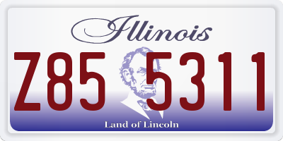 IL license plate Z855311