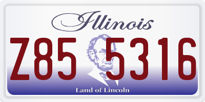 IL license plate Z855316