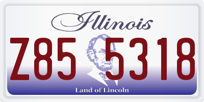 IL license plate Z855318