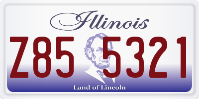 IL license plate Z855321