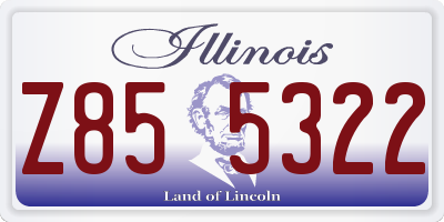 IL license plate Z855322