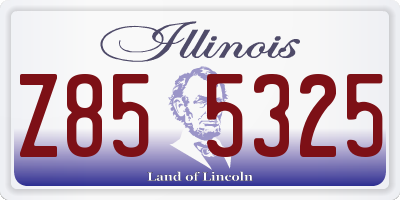IL license plate Z855325