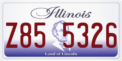 IL license plate Z855326