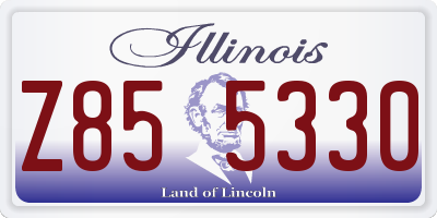 IL license plate Z855330