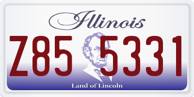 IL license plate Z855331