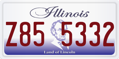 IL license plate Z855332