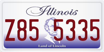 IL license plate Z855335