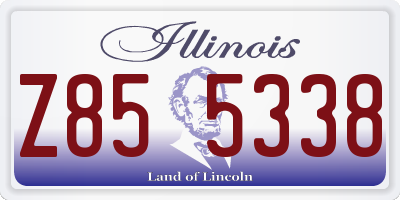 IL license plate Z855338