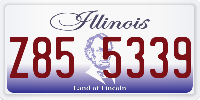 IL license plate Z855339