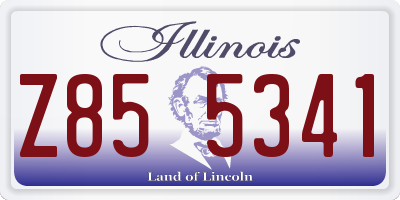 IL license plate Z855341