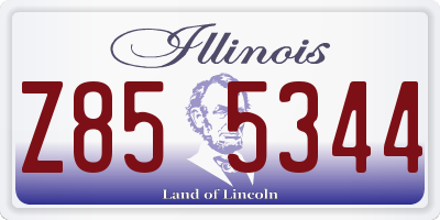 IL license plate Z855344